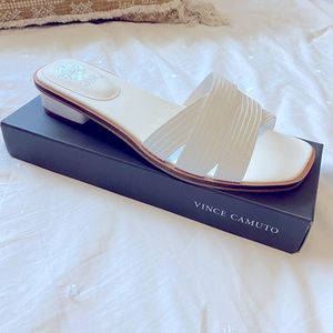 Vince Camuto White Sandals